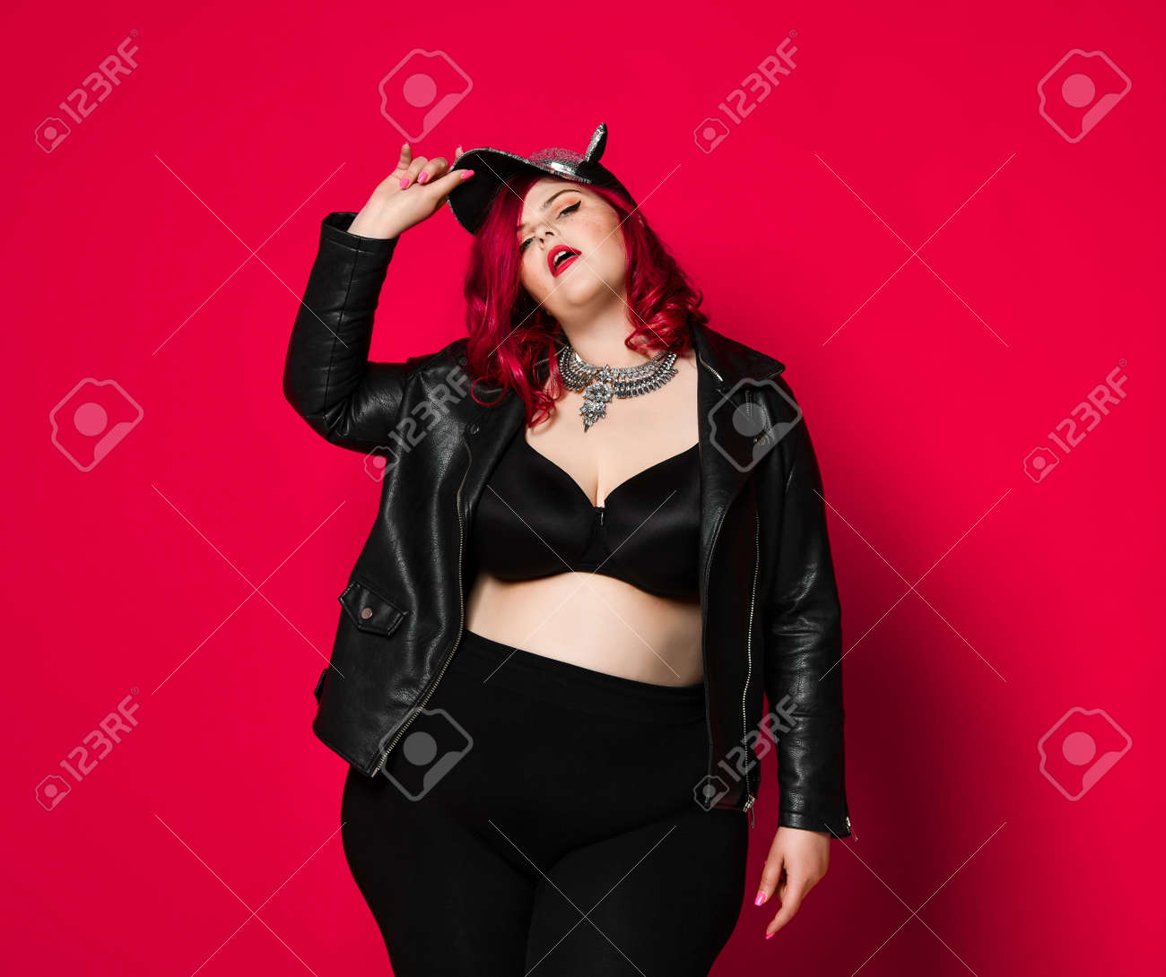hot pink leather jacket plus size