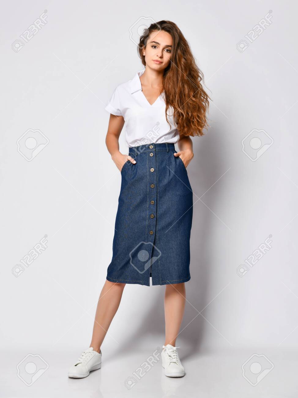 long blouse with jeans