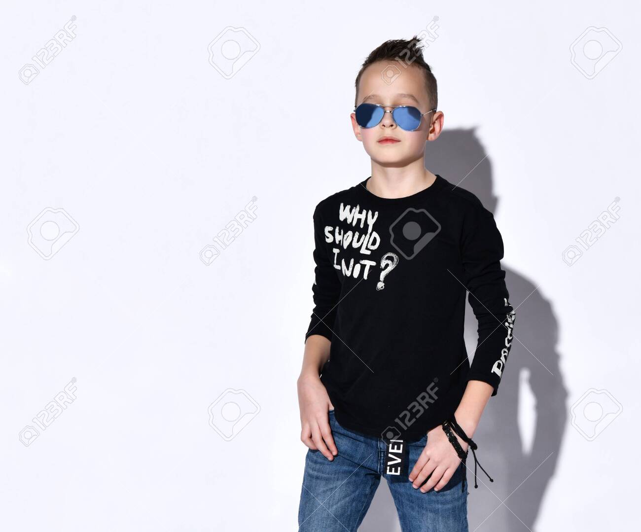 blue jeans blue jumper