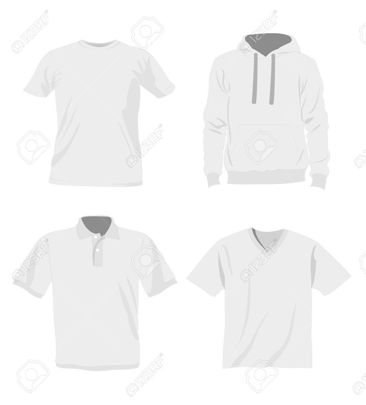 男 T シャツ テンプレート のイラスト素材 ベクタ Image