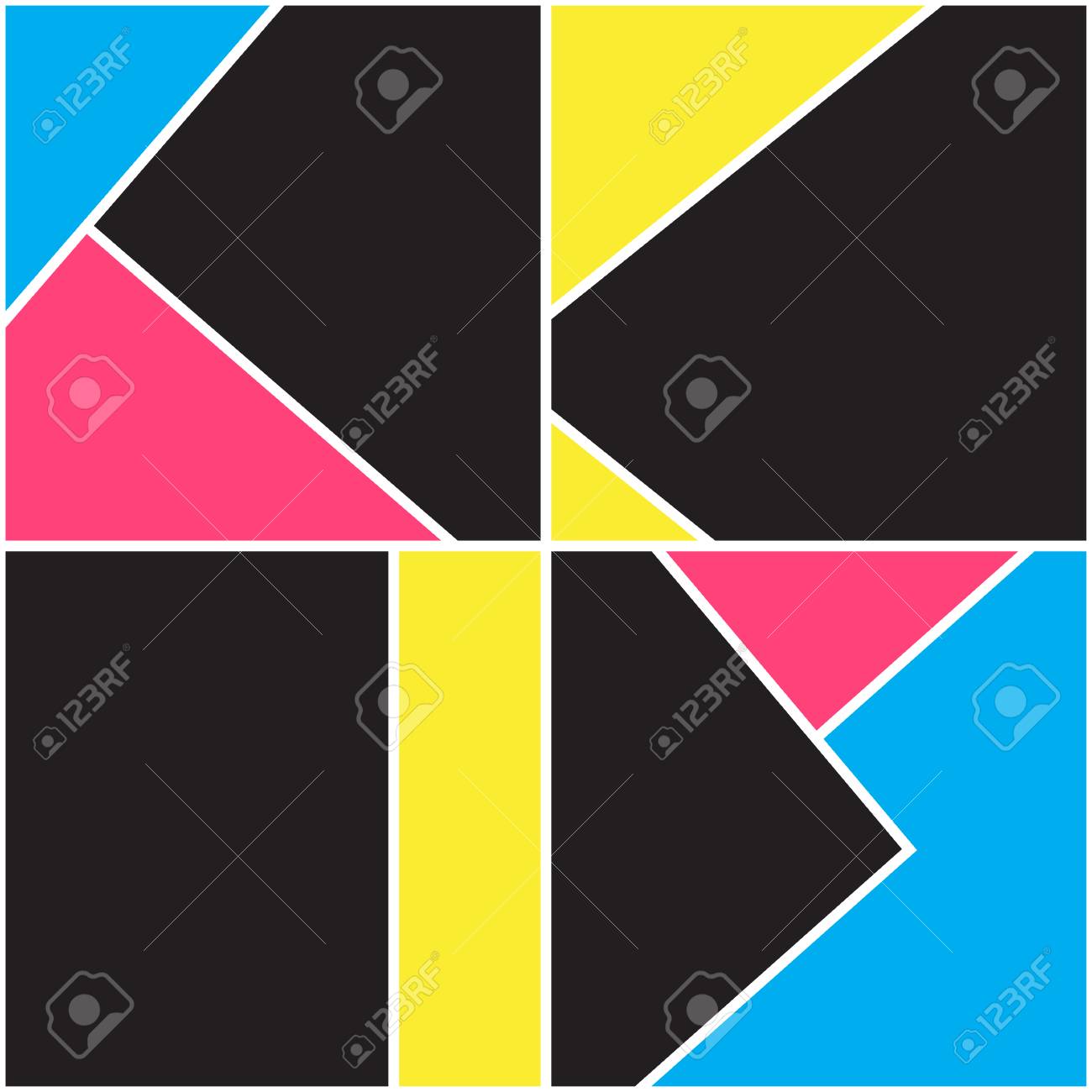 シームレスな幾何学模様 メンフィスのデザイン 80年代と90年代 のレトロなスタイル ポスター バナーのためのカラフルな構成 抽象的なファッションの背景 ベクターミニマルなイラスト モダンなエレガントな壁紙 の イラスト素材 ベクタ Image