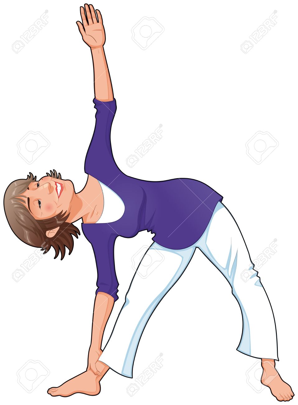 Yoga Position Funny Cartoon And Vector Isolated Illustration Royalty Free Cliparts Vectors And Stock Illustration Image 13997840