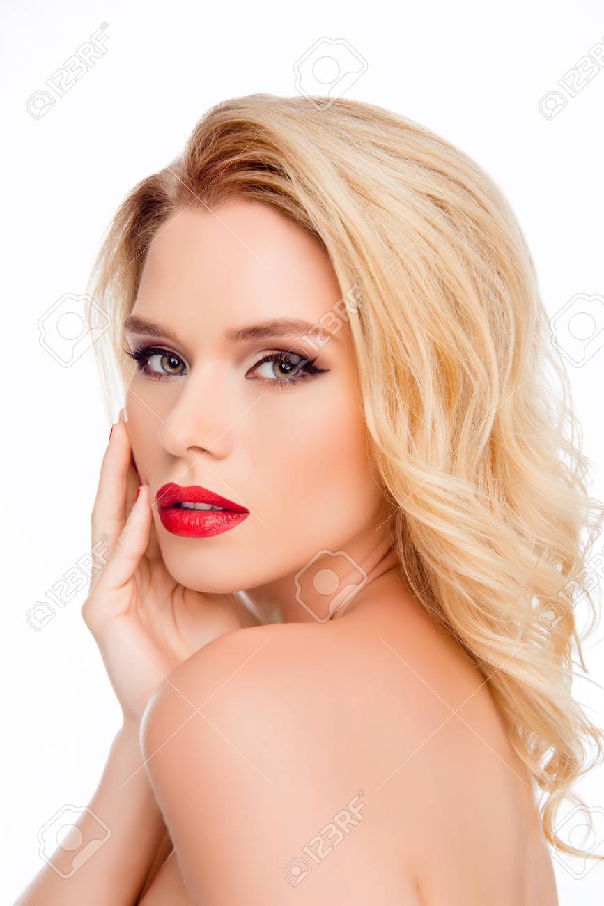 Sexy blonde face