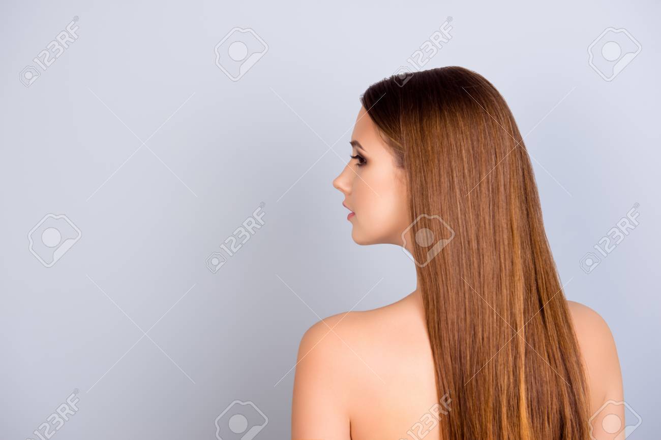 Health and beauty harmony and care advertising. Half face cropped portrait of young attractive lady with brown hair and smooth skin - 84598895 Health and beauty harmony and care advertising. Half face cropped portrait of young attractive lady with brown hair and smooth skin - 84598895