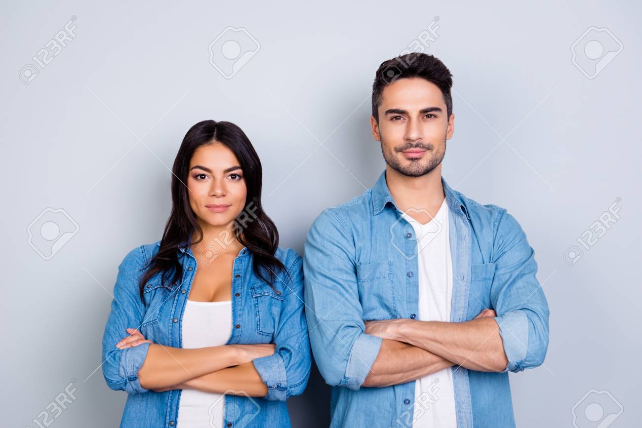 couple jeans shirt