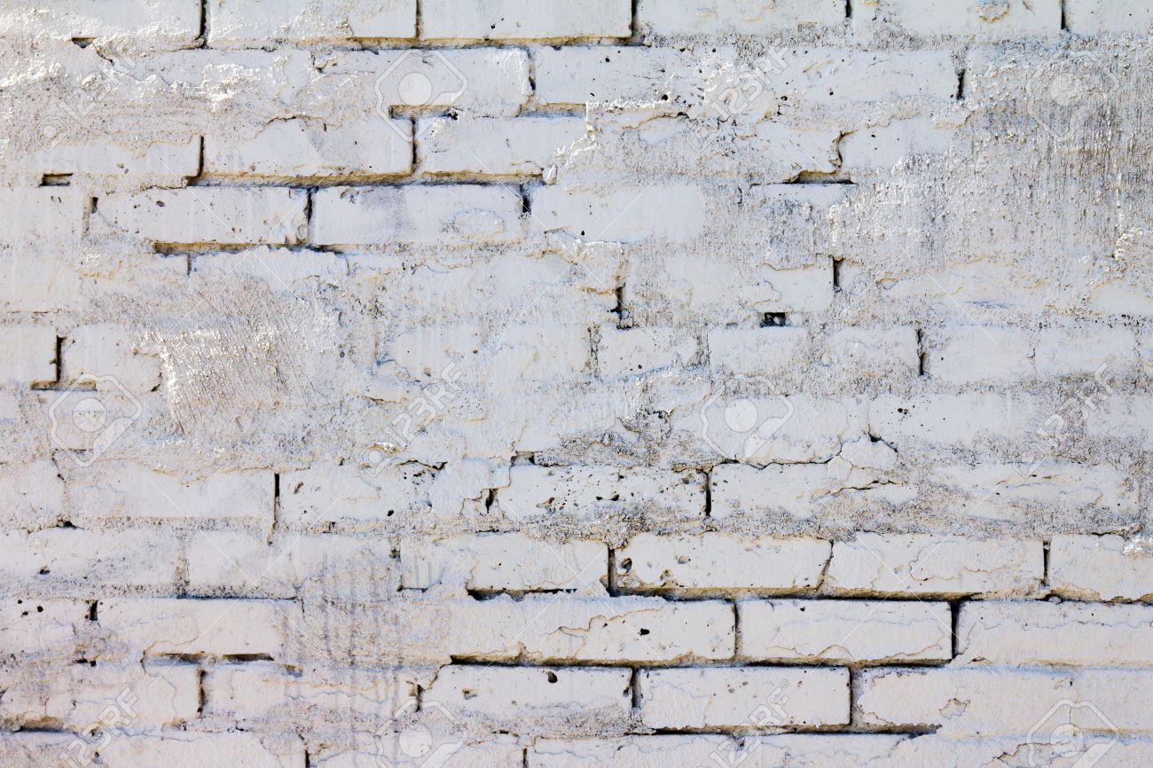 Design Painted Brick Texture brick wall background pattern with old white paint texture stock photo 13564852