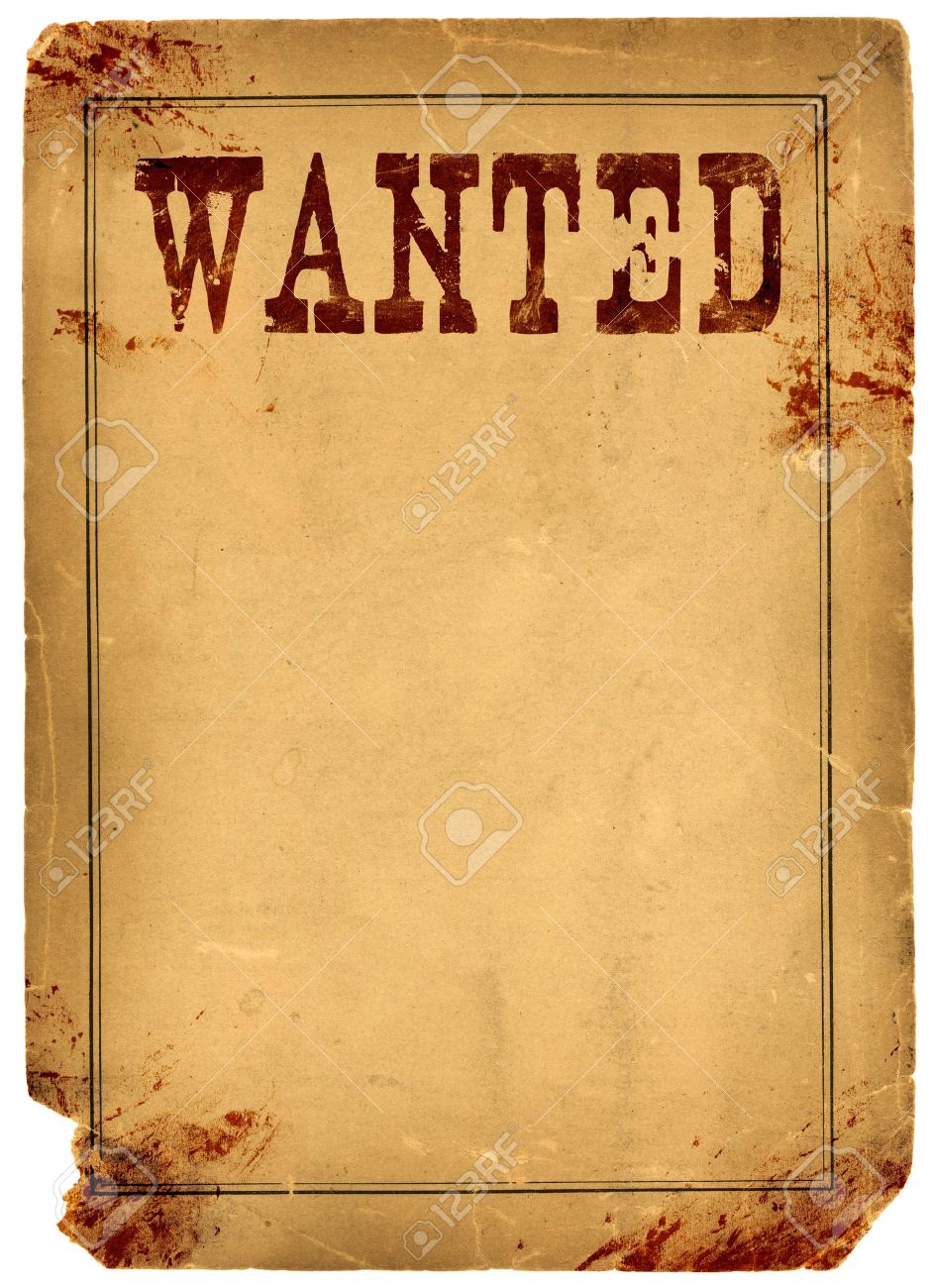 wanted poster letters