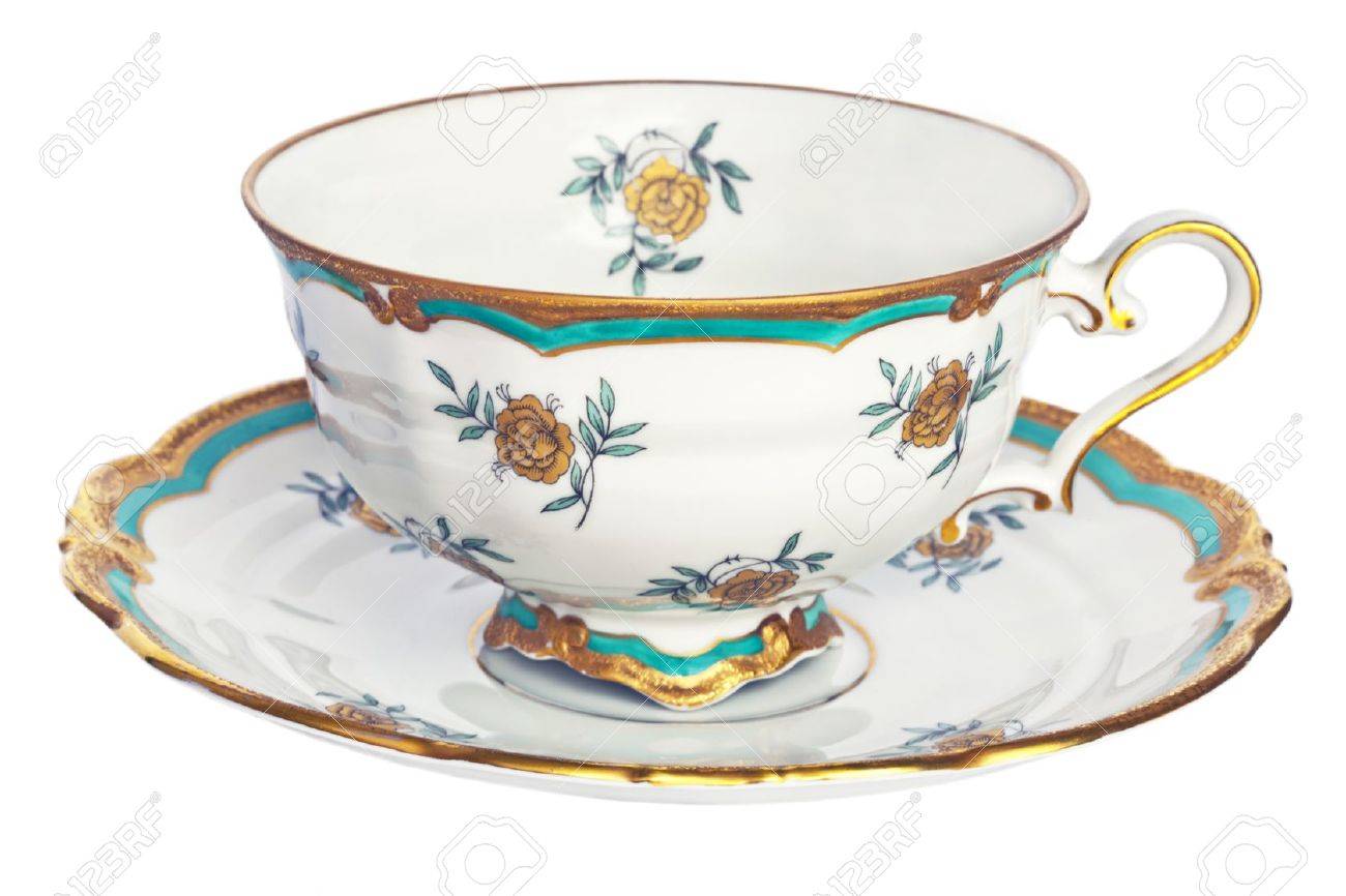 Antique Tea Cup And Saucer Stock Photo Picture And Royalty Free Image Image