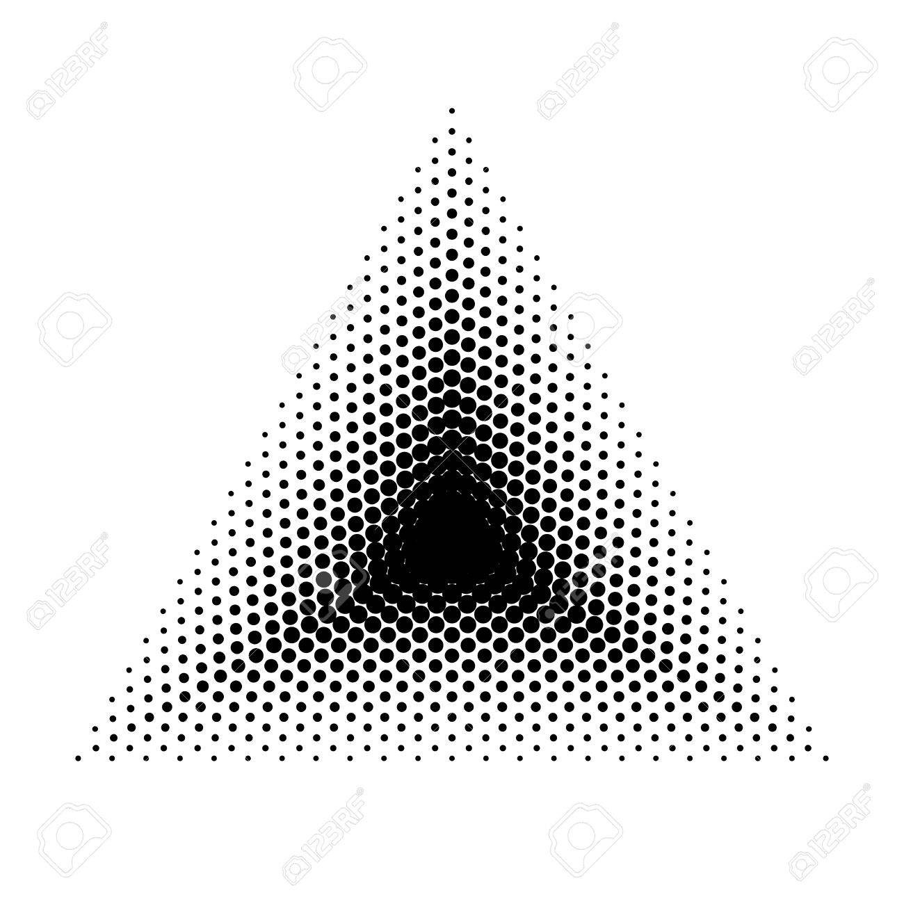 vector triangle halftone geometric