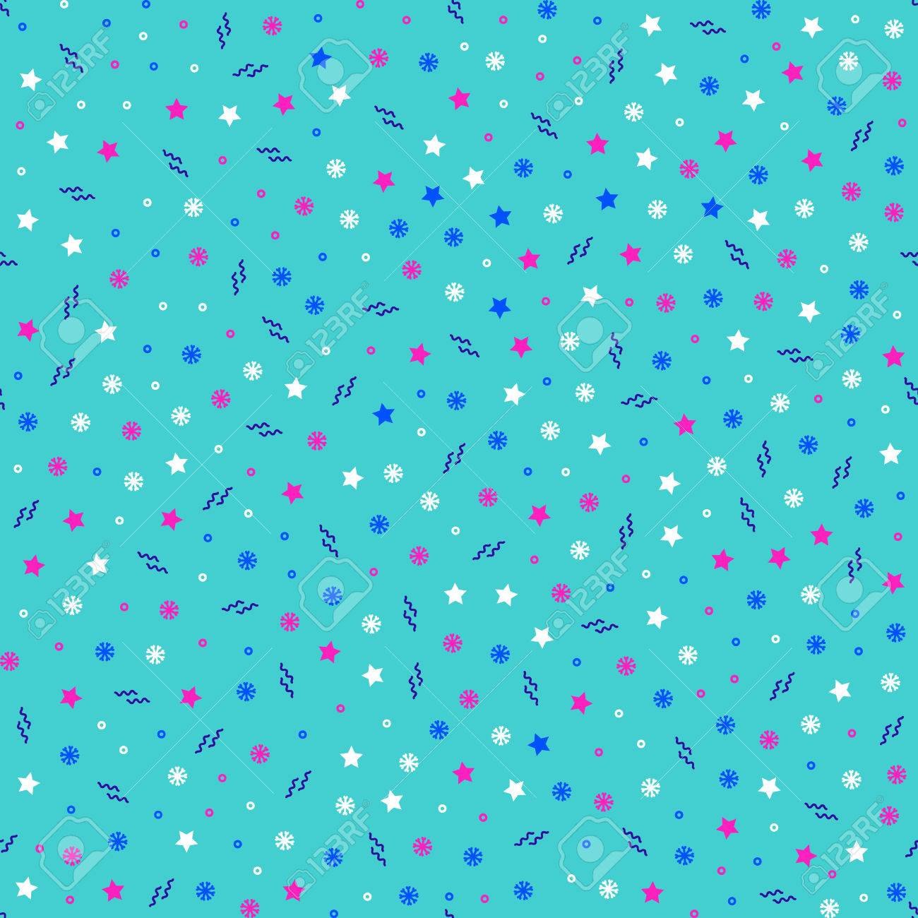 冬のシームレスなパターン メンフィス スタイル 冬の休日背景 テキスタイル パターンのスポーツウェア レトロなミニマルなデザイン 80 年代 90 年代 カラフルなヒップスター メンフィス スタイル ベクトル図 のイラスト素材 ベクタ Image