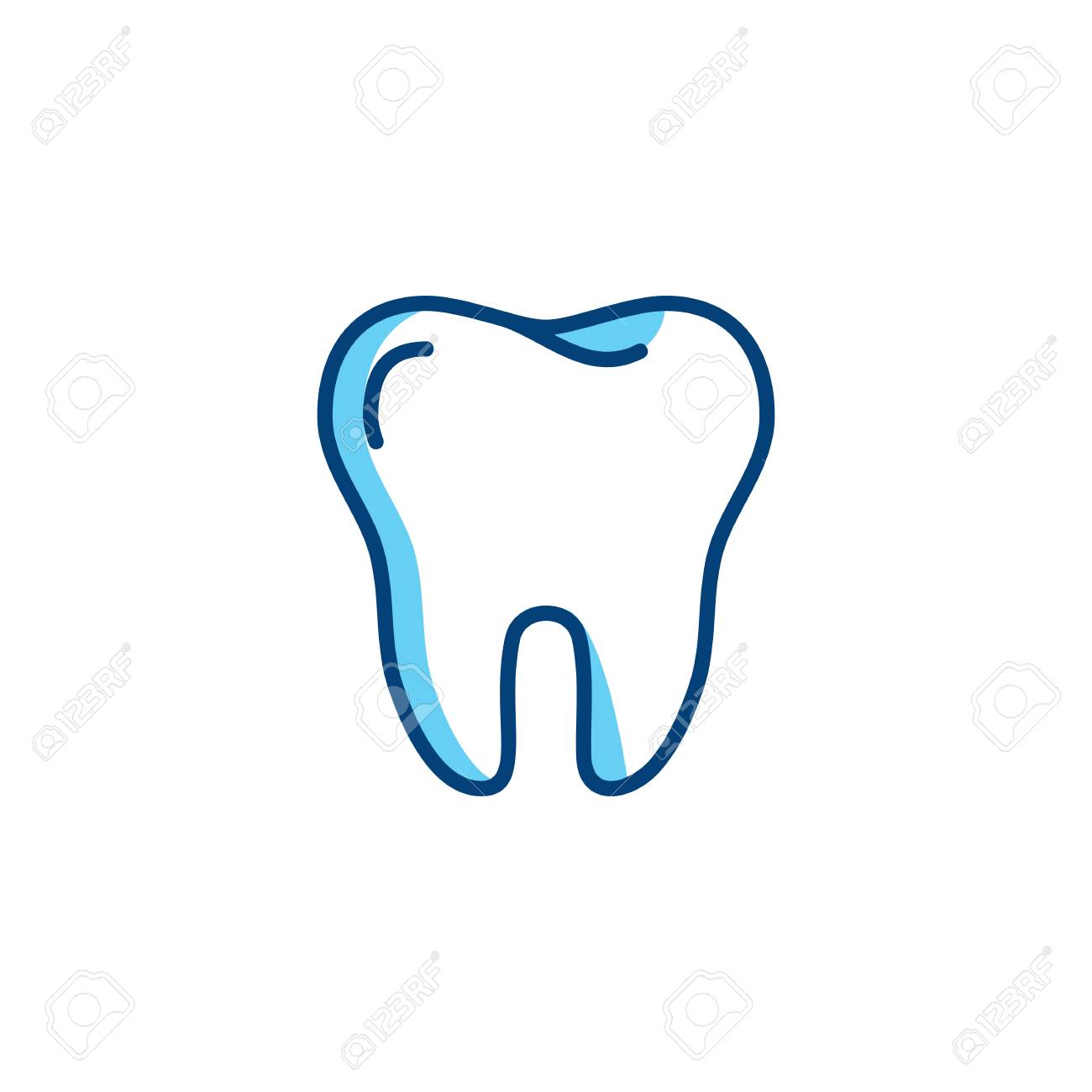 Tooth Icon Dentist Colorful Logo Dental Care Or Dental Clinic Line Icon Vector Illustration Royalty Free Cliparts Vectors And Stock Illustration Image 107240832