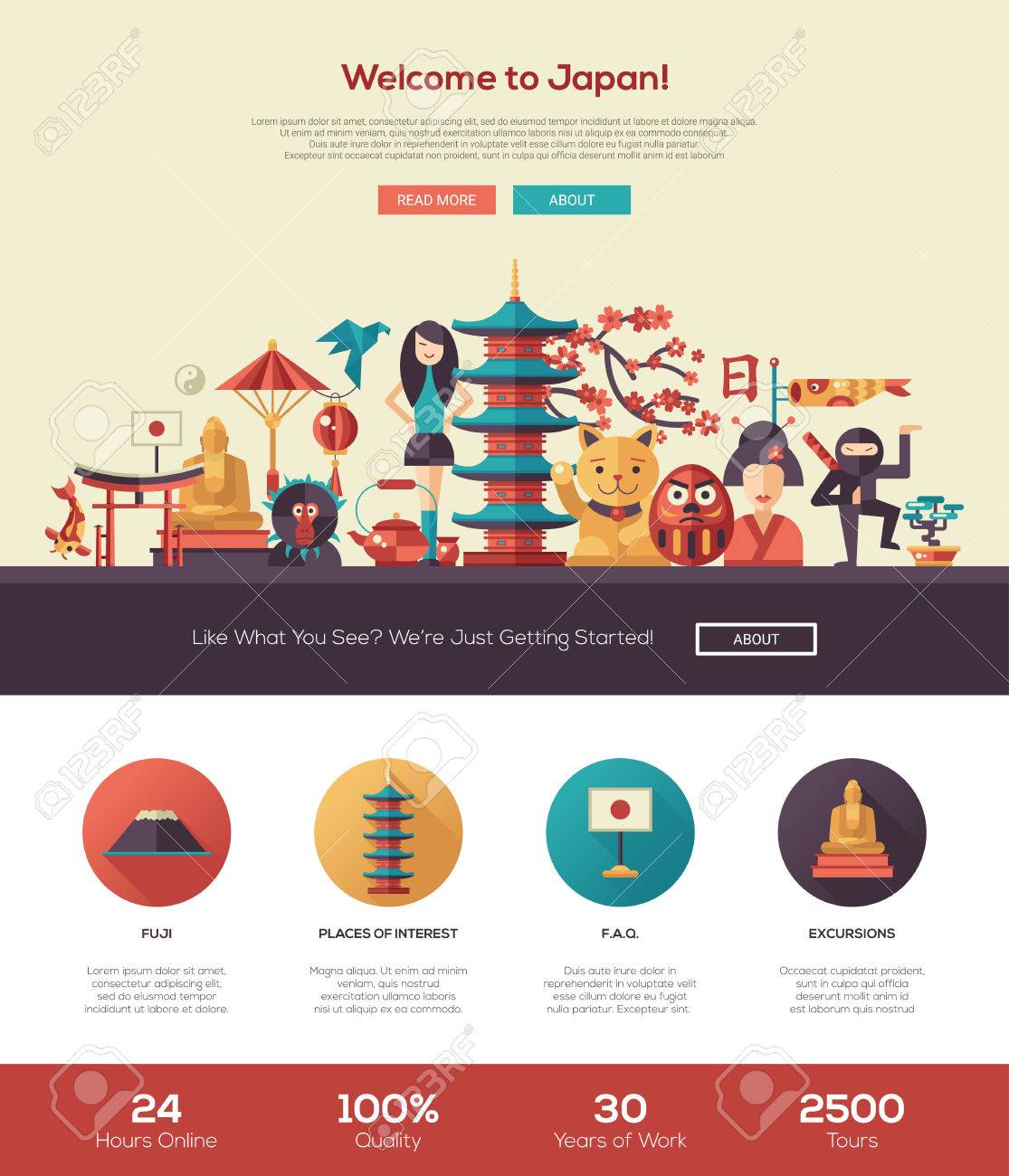 japan travel brochure template