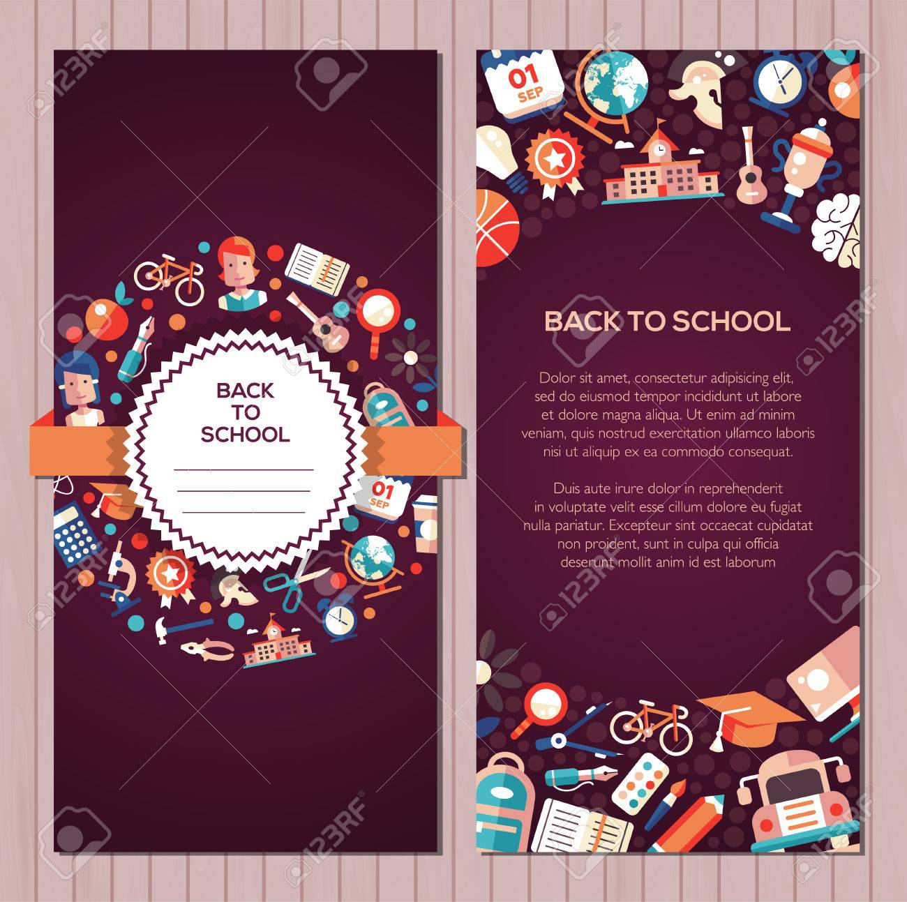 college banner template