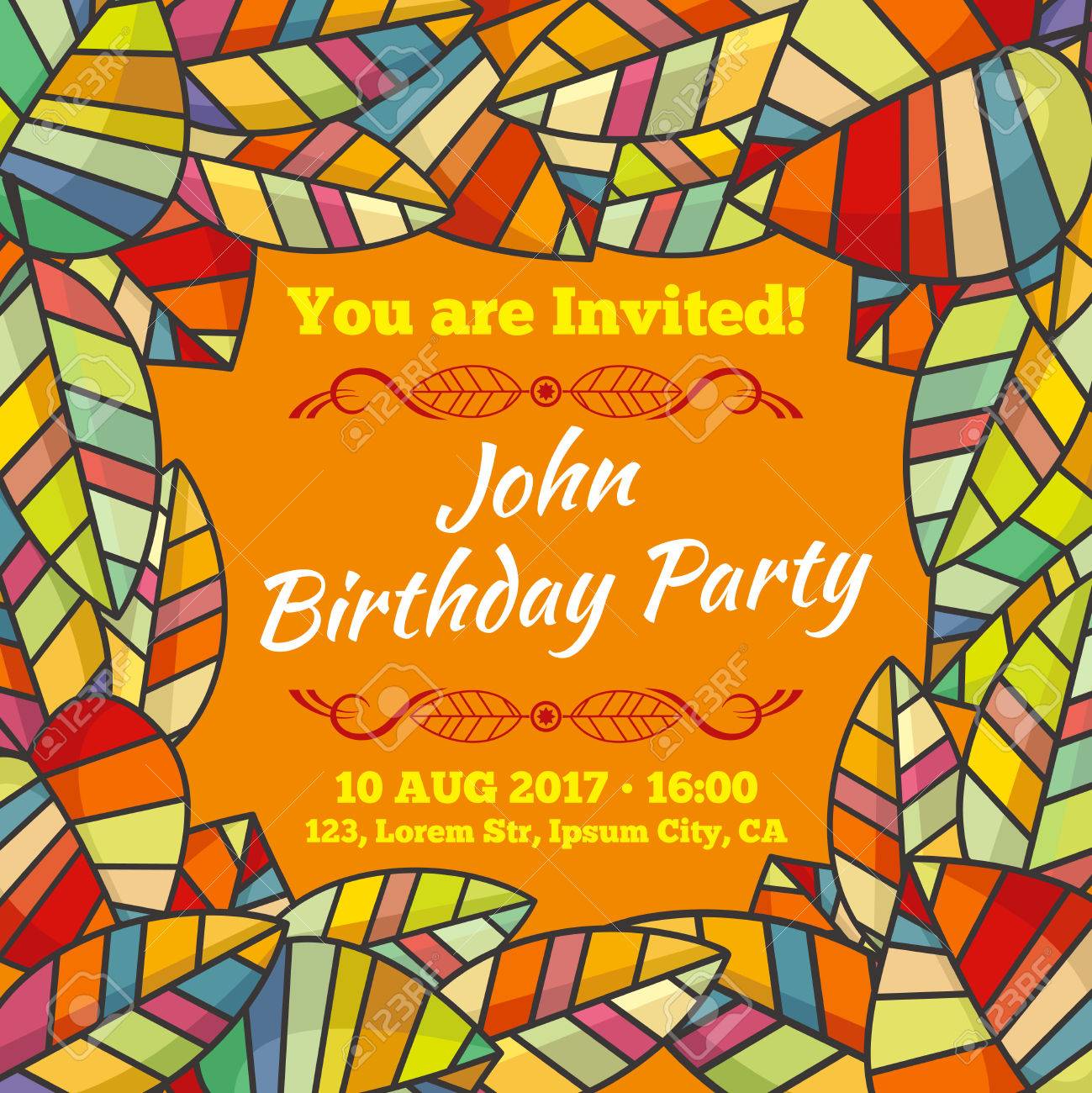 Invitation De Carte Postale A L Anniversaire L Automne Clip Art Libres De Droits Vecteurs Et Illustration Image Invitation De Carte Postale A L Anniversaire L Automne Clip Art Libres De Droits Vecteurs Et Illustration Image