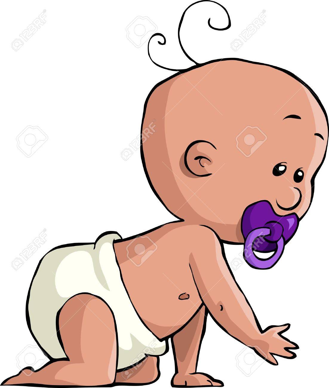 Bebe Ramper A Quatre Pattes Illustration Vectorielle Clip Art Libres De Droits Vecteurs Et Illustration Image
