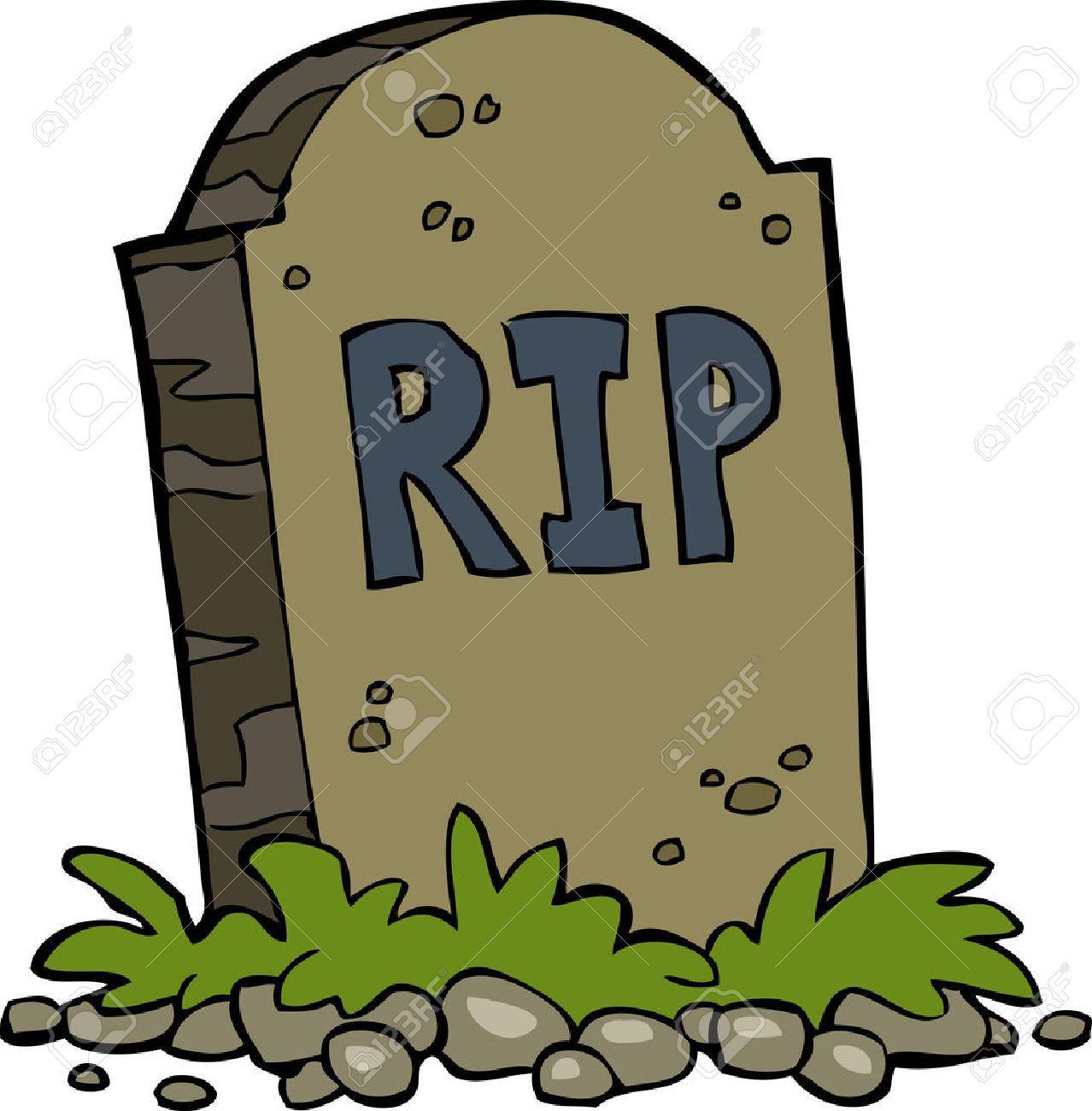 Gravestone on a white background vector illustration - 29266484 Gravestone on a white background vector illustration - 29266484
