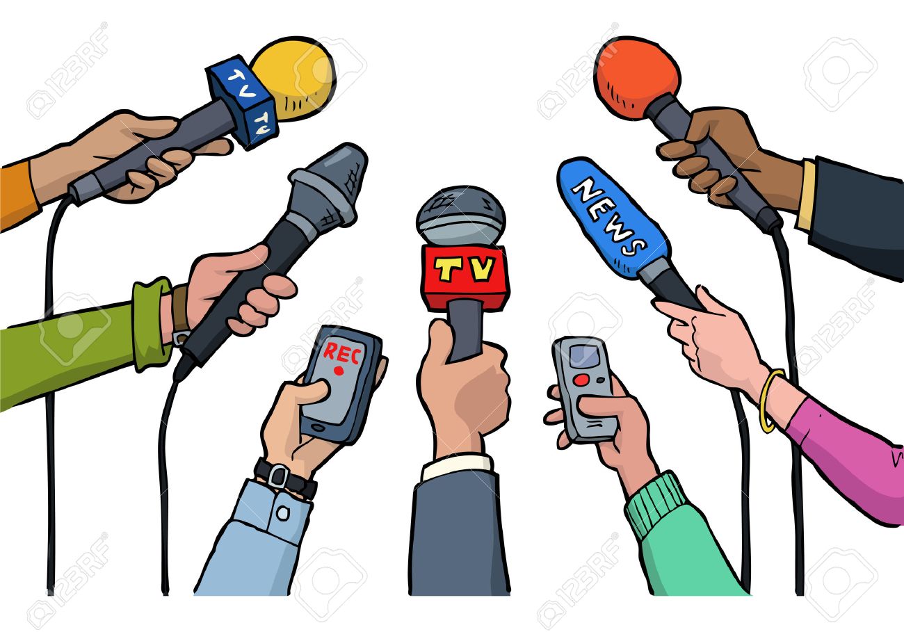 Cartoon media interview on a white background vector illustration - 52987727 Cartoon media interview on a white background vector illustration - 52987727