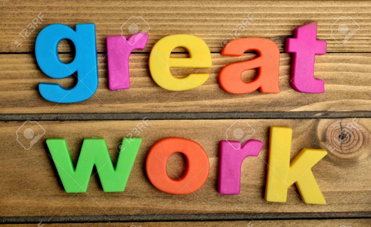 great work word on wooden table stock photo picture and royalty