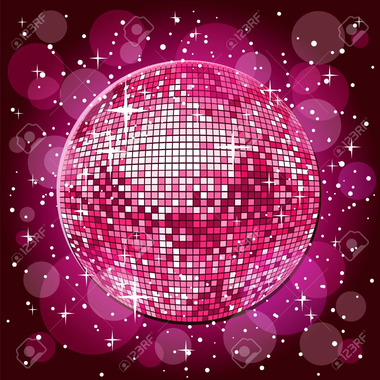 Shiny Disco Ball In Pink Royalty Free Cliparts, Vectors, And Stock Illustration. Image 26038732.