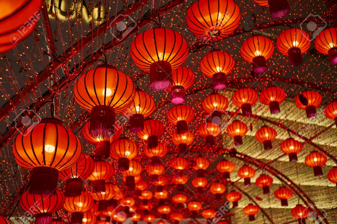 background of chinese new year lanterns stock photo picture and