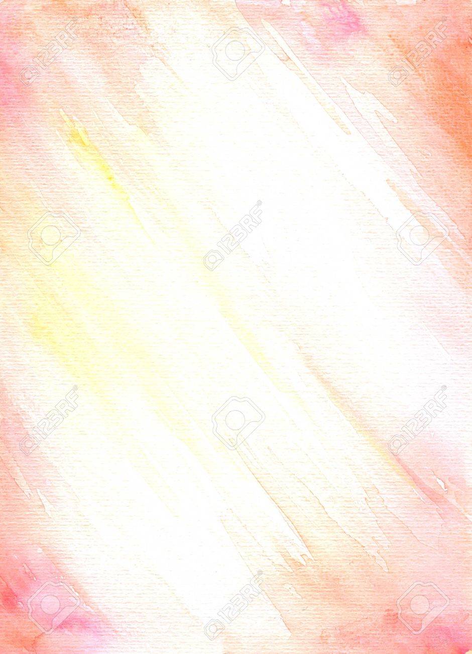 単にピンク オレンジと黄色の背景水彩画塗られた素敵なテクスチャ の写真素材 画像素材 Image