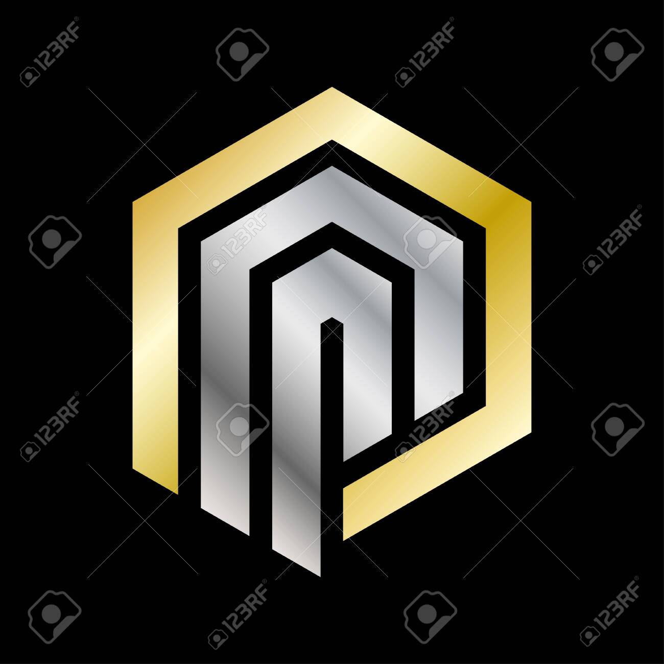 Vector business logo concept illustration. Positive geometric sign in optimism style. Design element. - 151513171 Vector business logo concept illustration. Positive geometric sign in optimism style. Design element. - 151513171