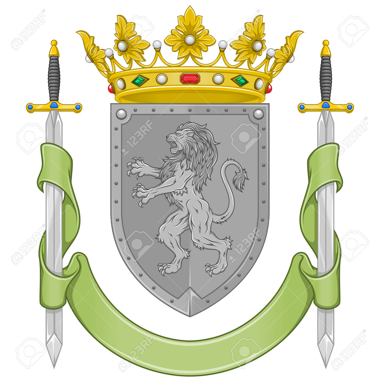 中世ヨーロッパ 騎士 盾 シールド 獅子デザイン ライオン 壁掛けオブジェ, image size:1300x1300