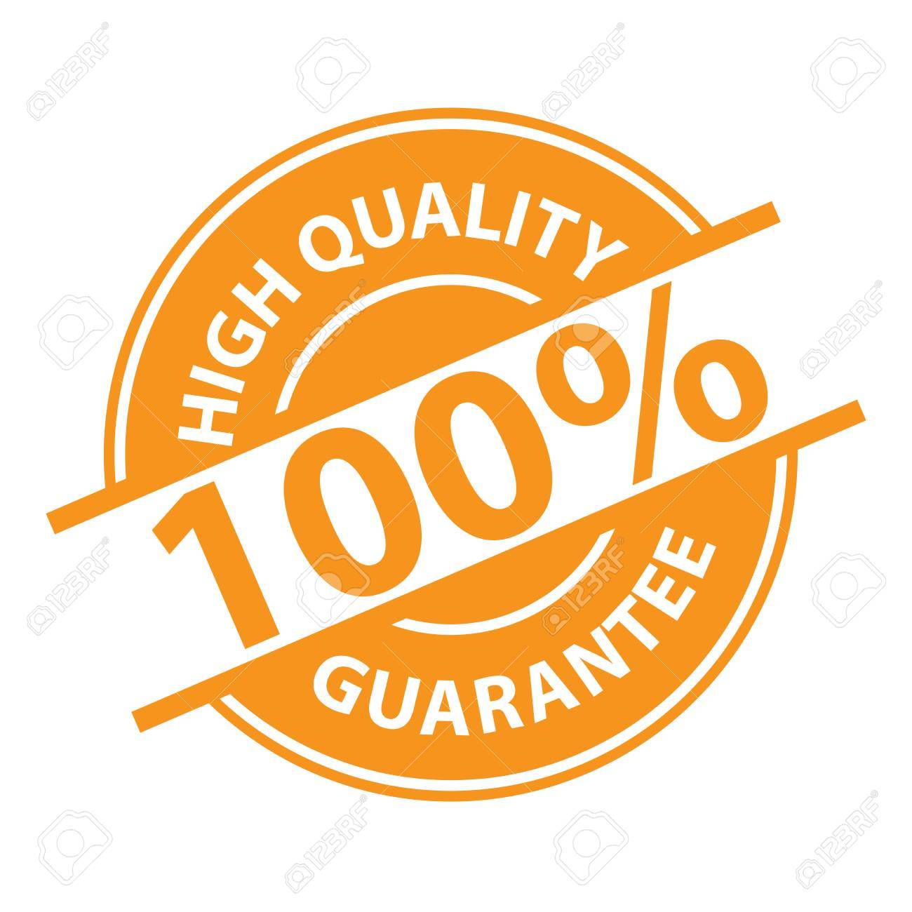 Orange 100% High Quality Sign, Icon, Label Or Sticker Isolated On