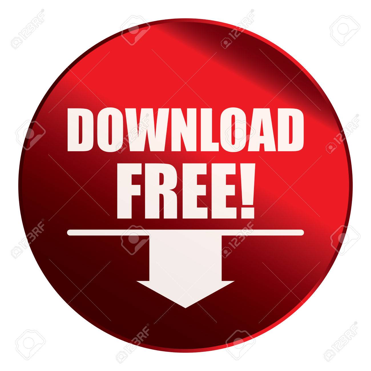 赤い輪金属ダウンロード無料ラベル表示シールやアイコンが白い背景に分離 の写真素材 画像素材 Image