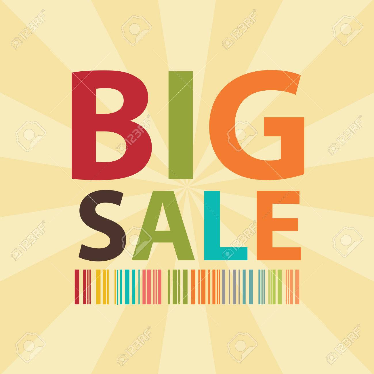 square big sale poster banner leaflet brochure or handbill stock