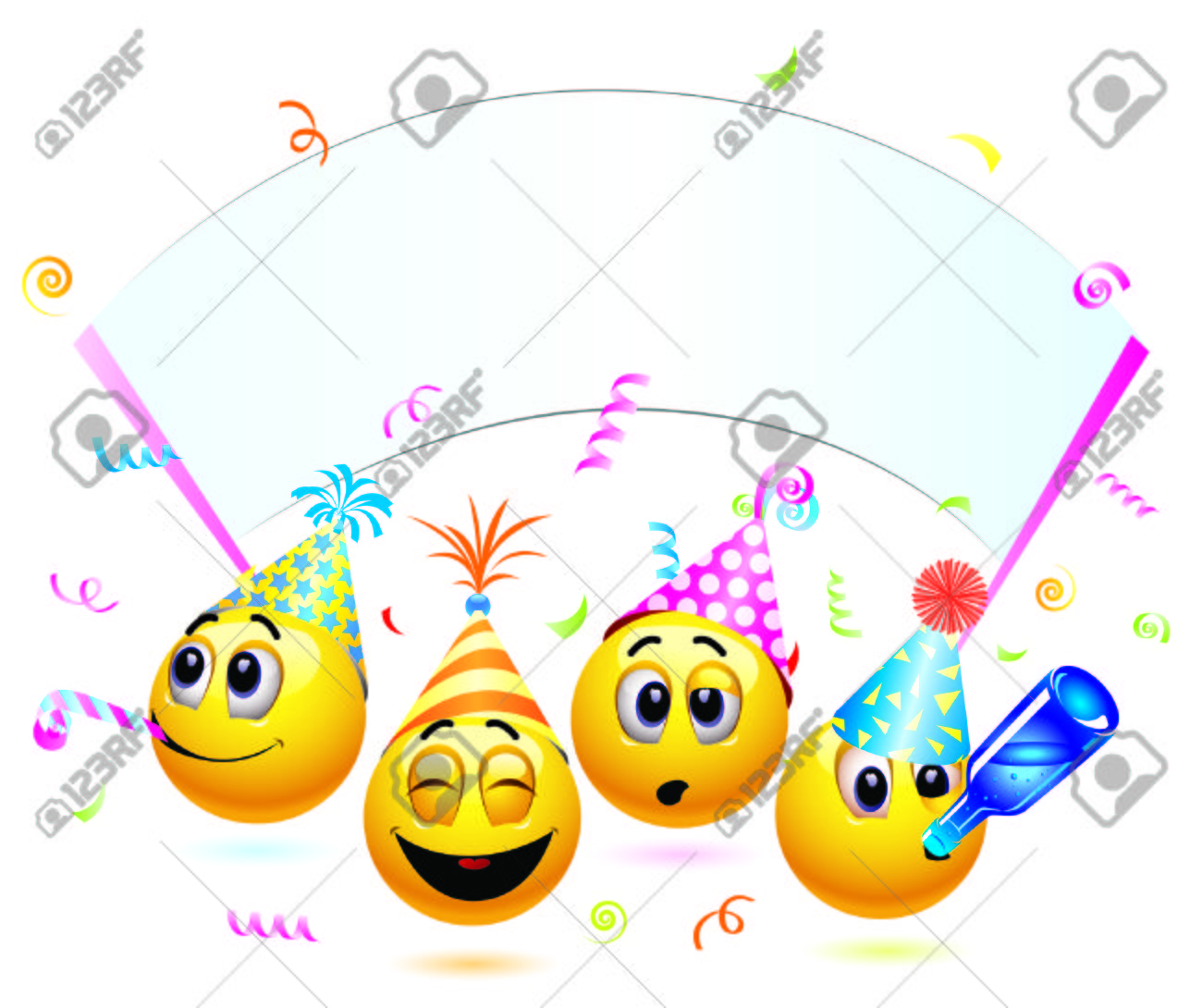 Smiley Balls Going To A Party Royalty Free Cliparts Vectors And Stock Illustration Image