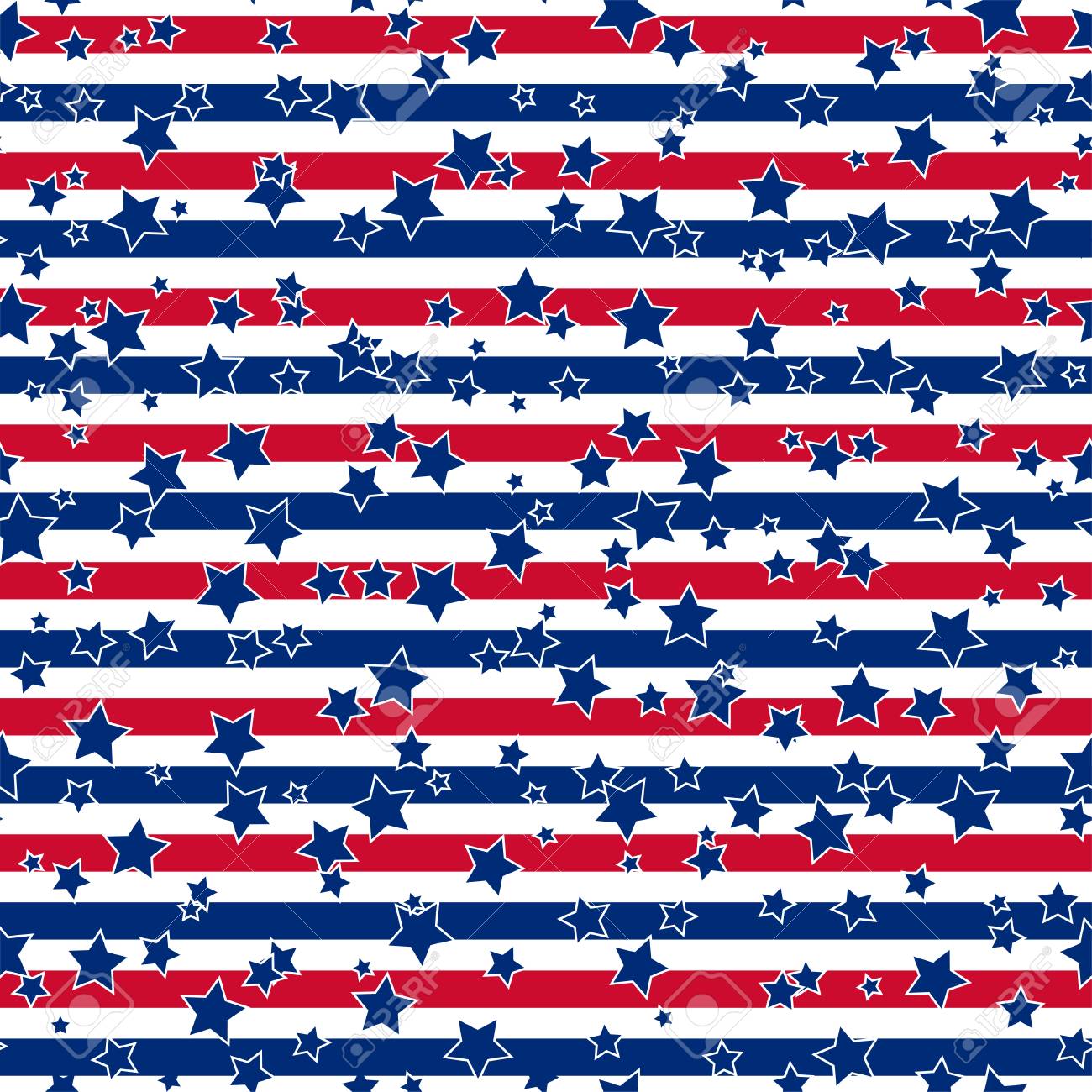 アメリカ愛国心が強い星とストライプのシームレスなパターン鮮やかな赤 青と白で のイラスト素材 ベクタ Image アメリカ愛国心が強い星とストライプのシームレスなパターン鮮やかな赤 青と白で のイラスト素材 ベクタ Image
