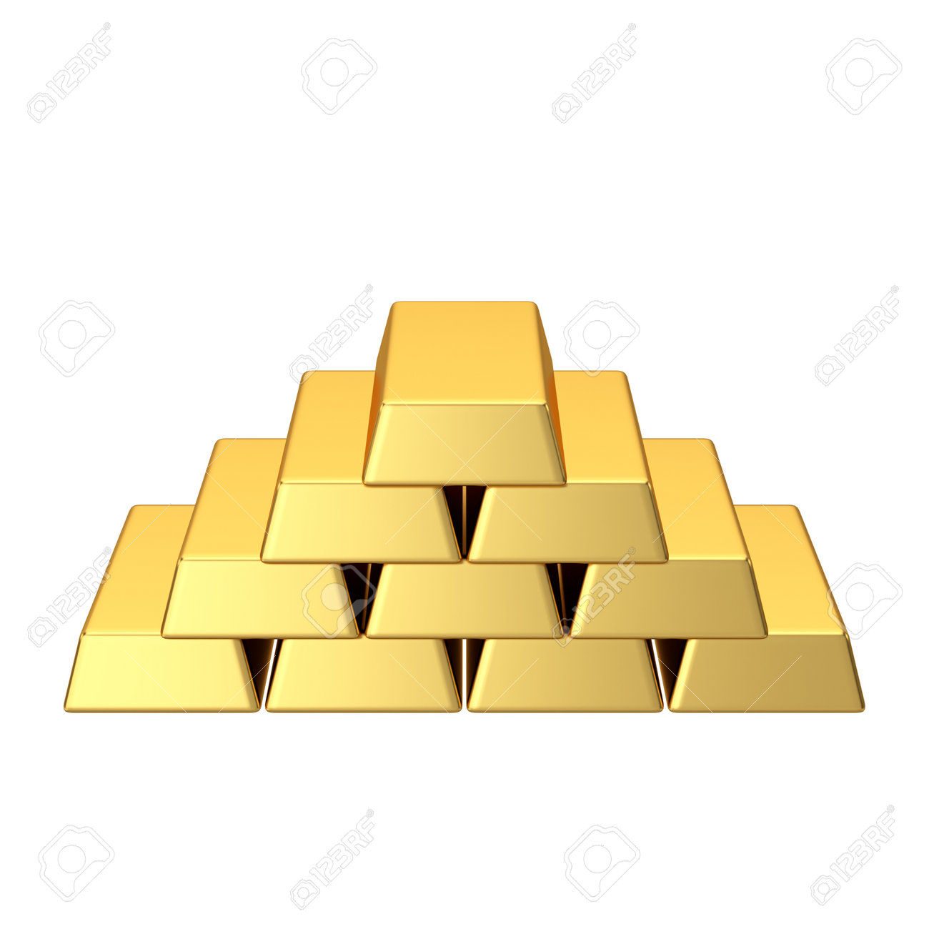 vector de barra de oro