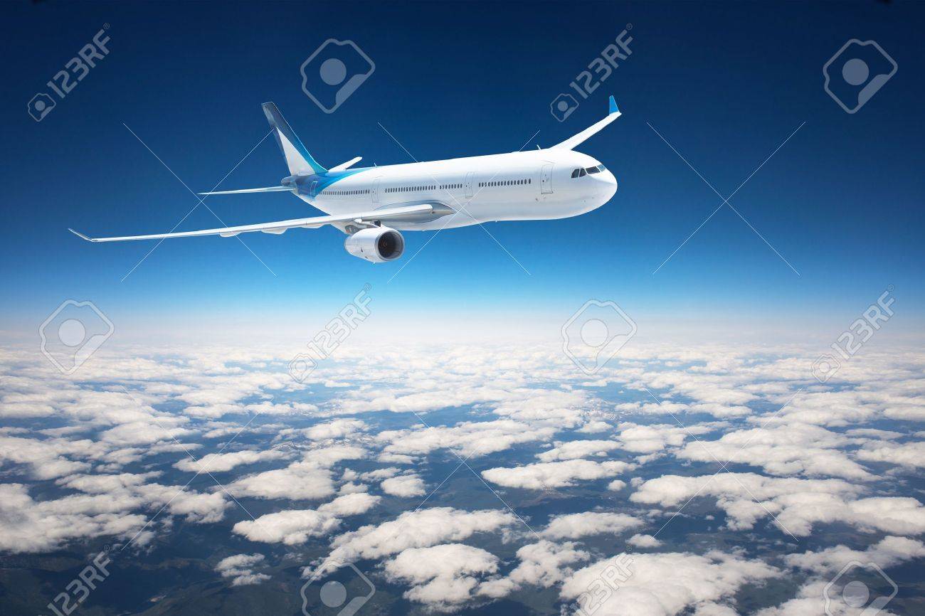 Airplane in the sky - Passenger Airliner aircraft - 21971286 Airplane in the sky - Passenger Airliner aircraft - 21971286
