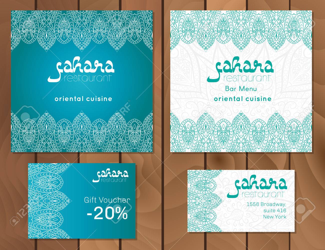 restaurant menu cards