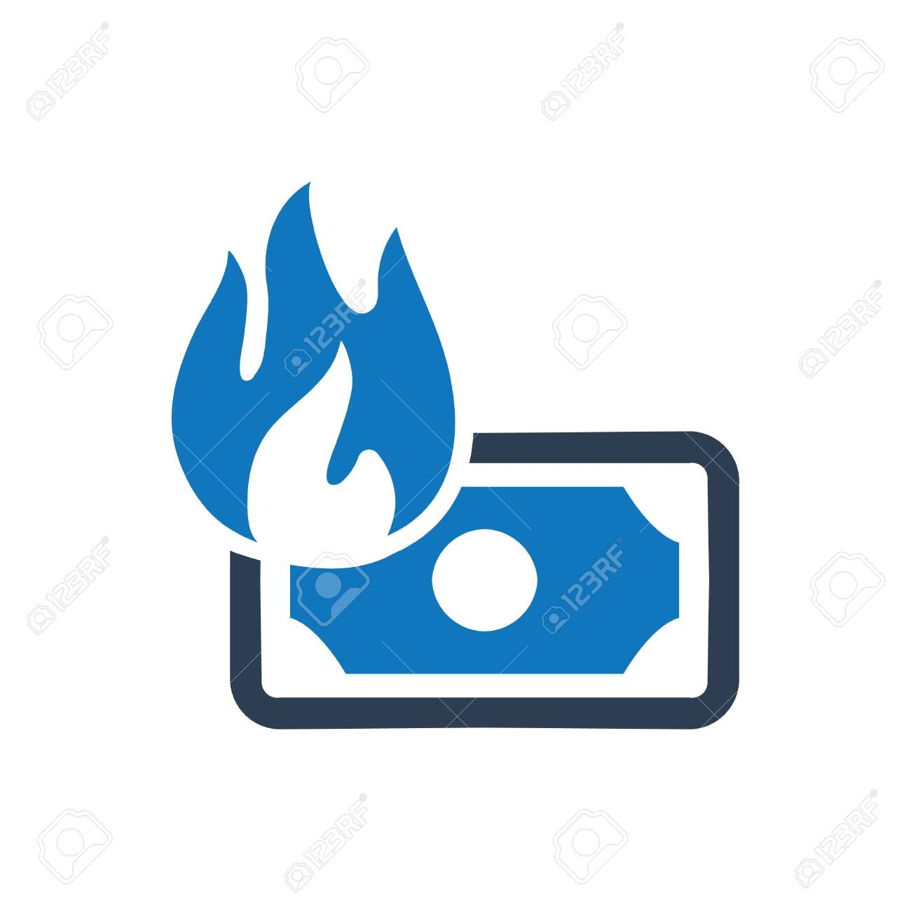 financial waste icon financial waste