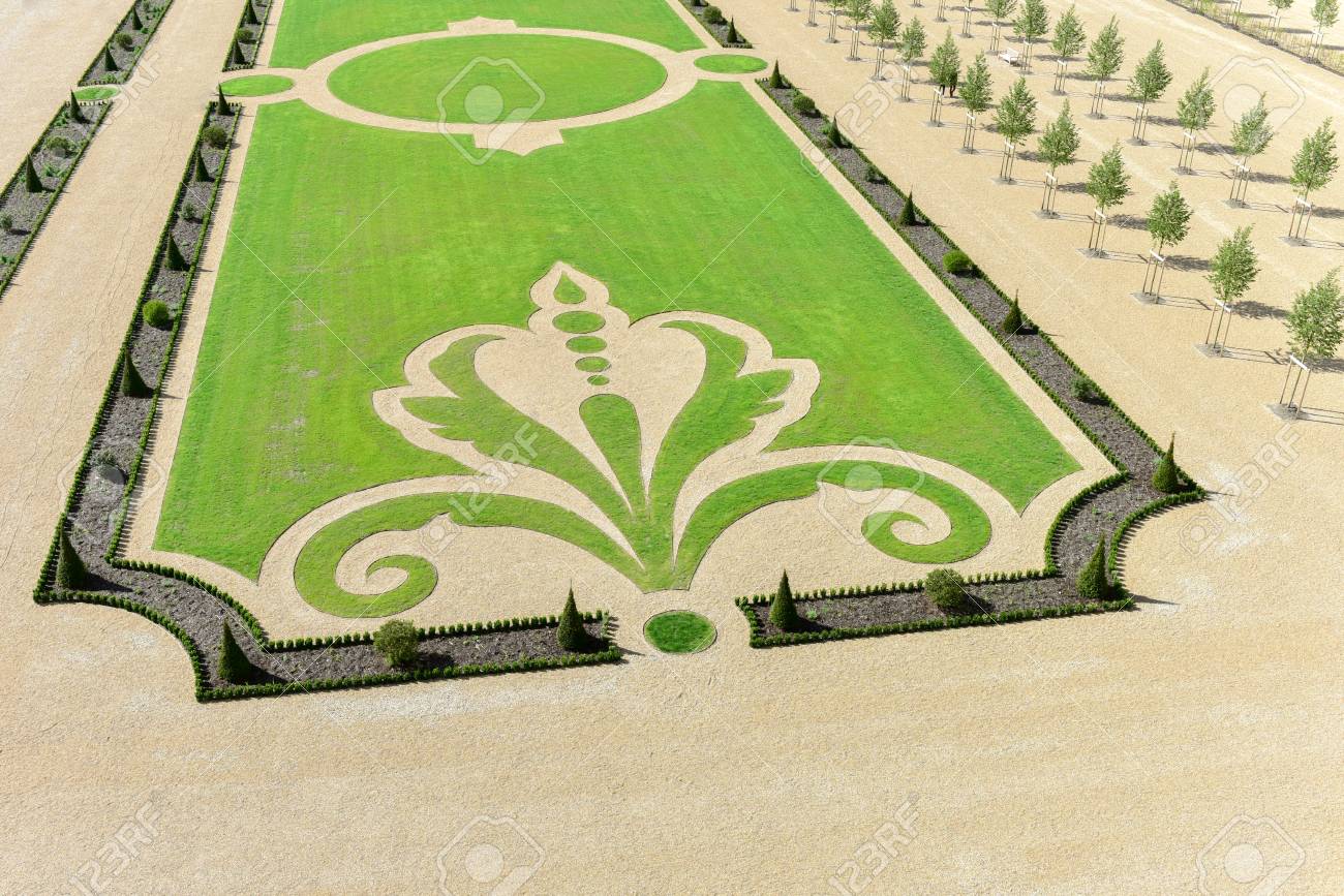 Fleur De Lis In The Garden Of Chateau De Chambord The Largest Stock Photo Picture And Royalty Free Image Image