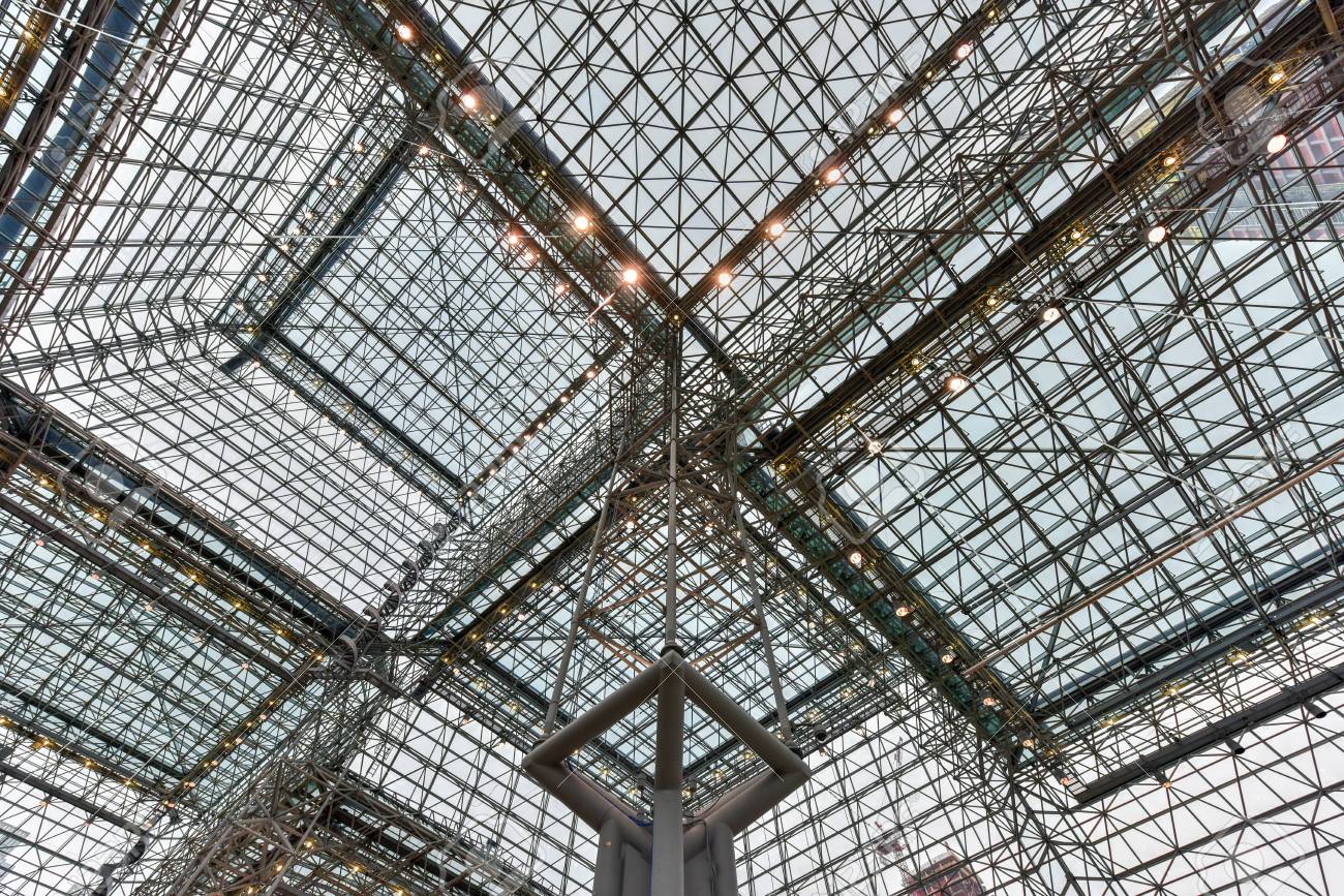 Glass Lattice Ceiling Of A Convention Center Stock Photo Picture And Royalty Free Image Image