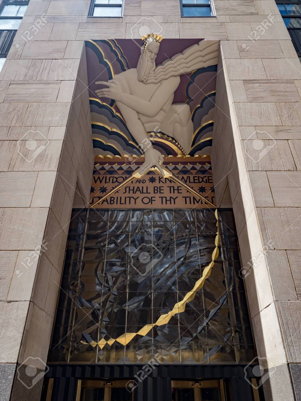 New York City May 24 2019 Rockfeller Center Art Deco Building Stock Photo Picture And Royalty Free Image Image 124496892