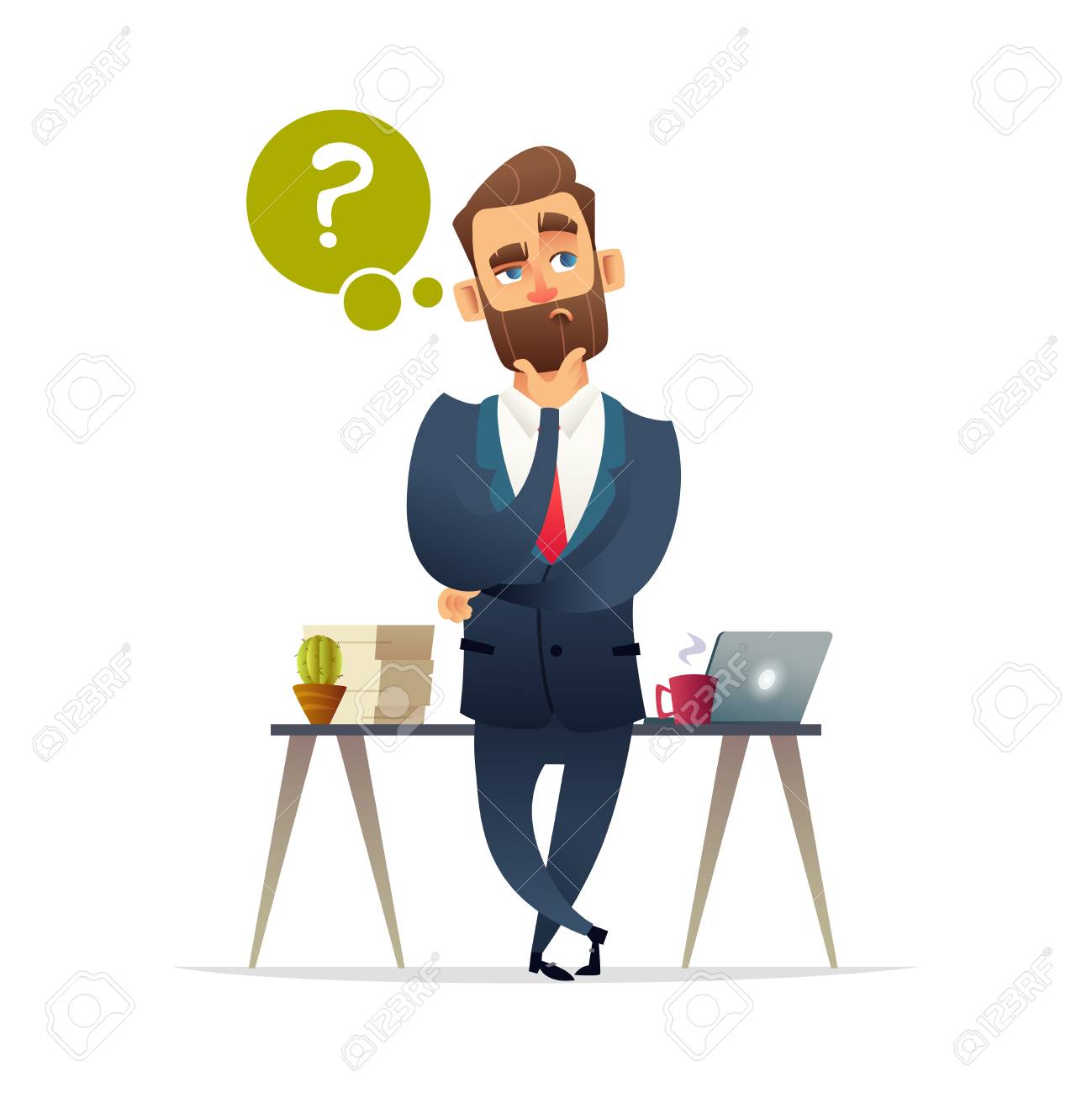 Businessman Thinking Thinking Man Surrounded By Question Marks Royalty Free Cliparts Vectors And Stock Illustration Image 95228760 Portraits men and women thinking or solving problem. businessman thinking thinking man surrounded by question marks
