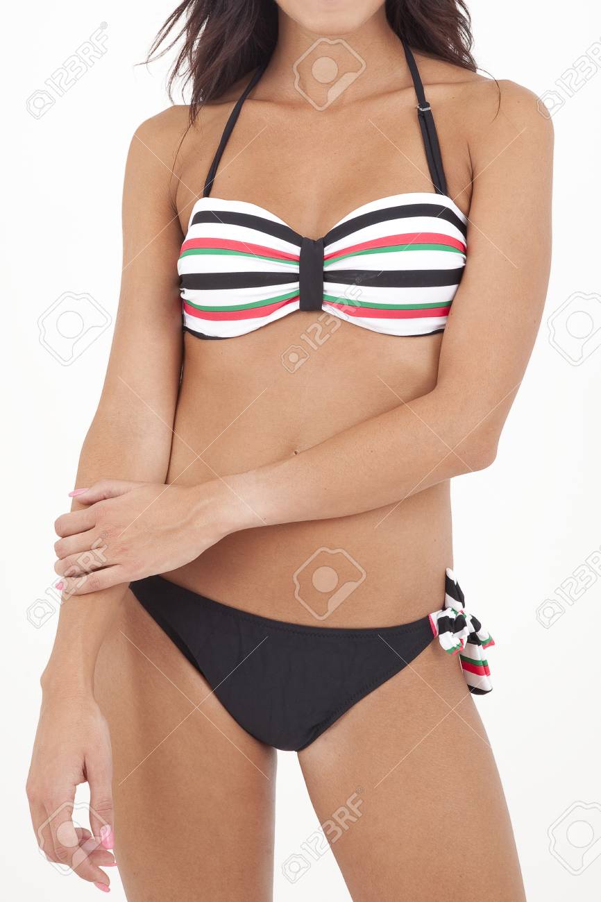 Hermosa Mujer De Pie Vestido Sólo Con Ropa Interior Fotos, Imágenes Y Fotografía De Archivo De Derecho. Image 26079692.