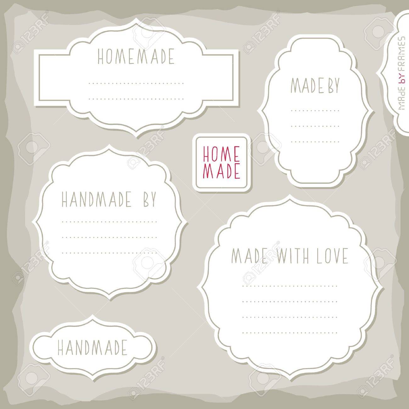 labels with border
