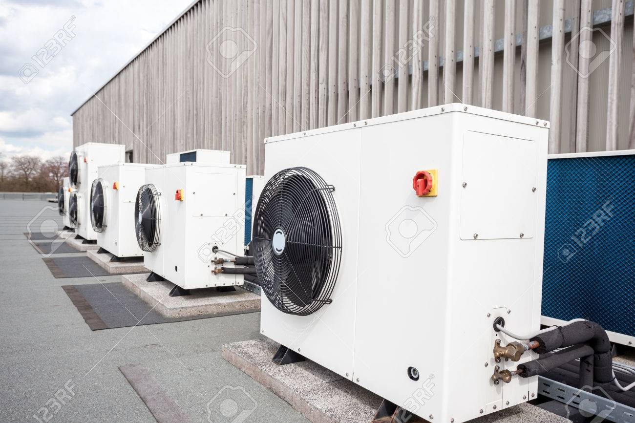 different cooling elements of the building on the roof - 58535498 different cooling elements of the building on the roof - 58535498