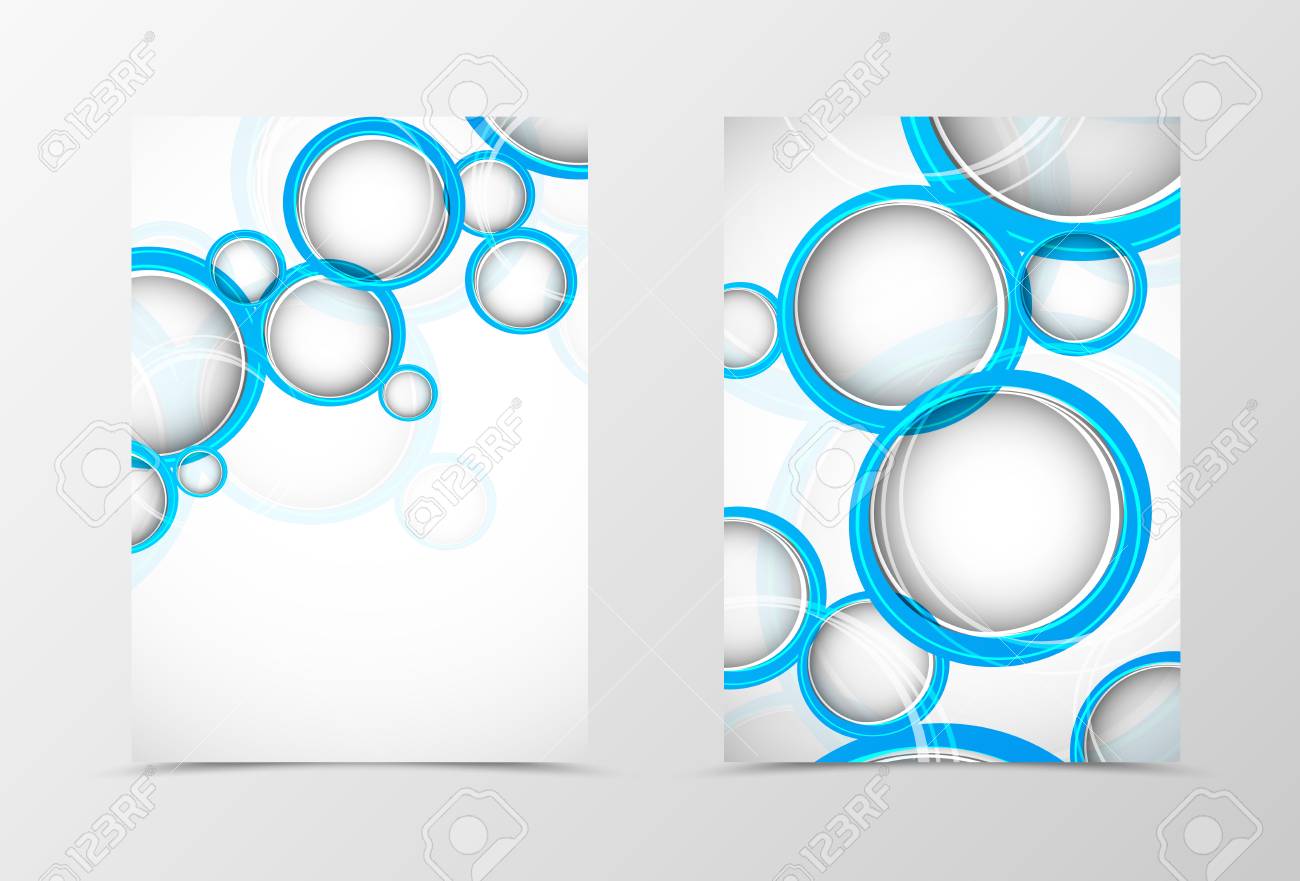 front and back digital flyer template design abstract template digital flyer template