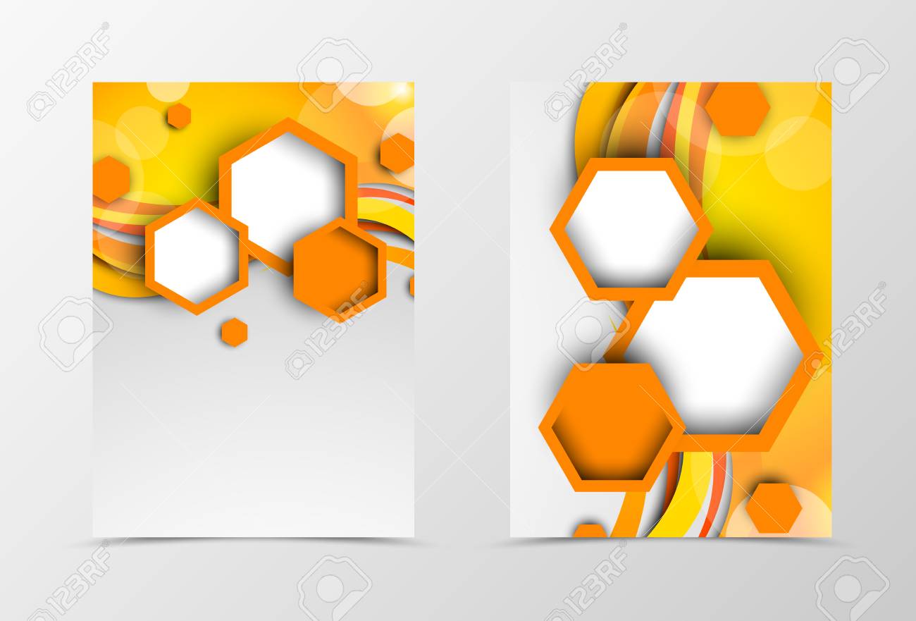 front and back digital flyer template design abstract template digital flyer template