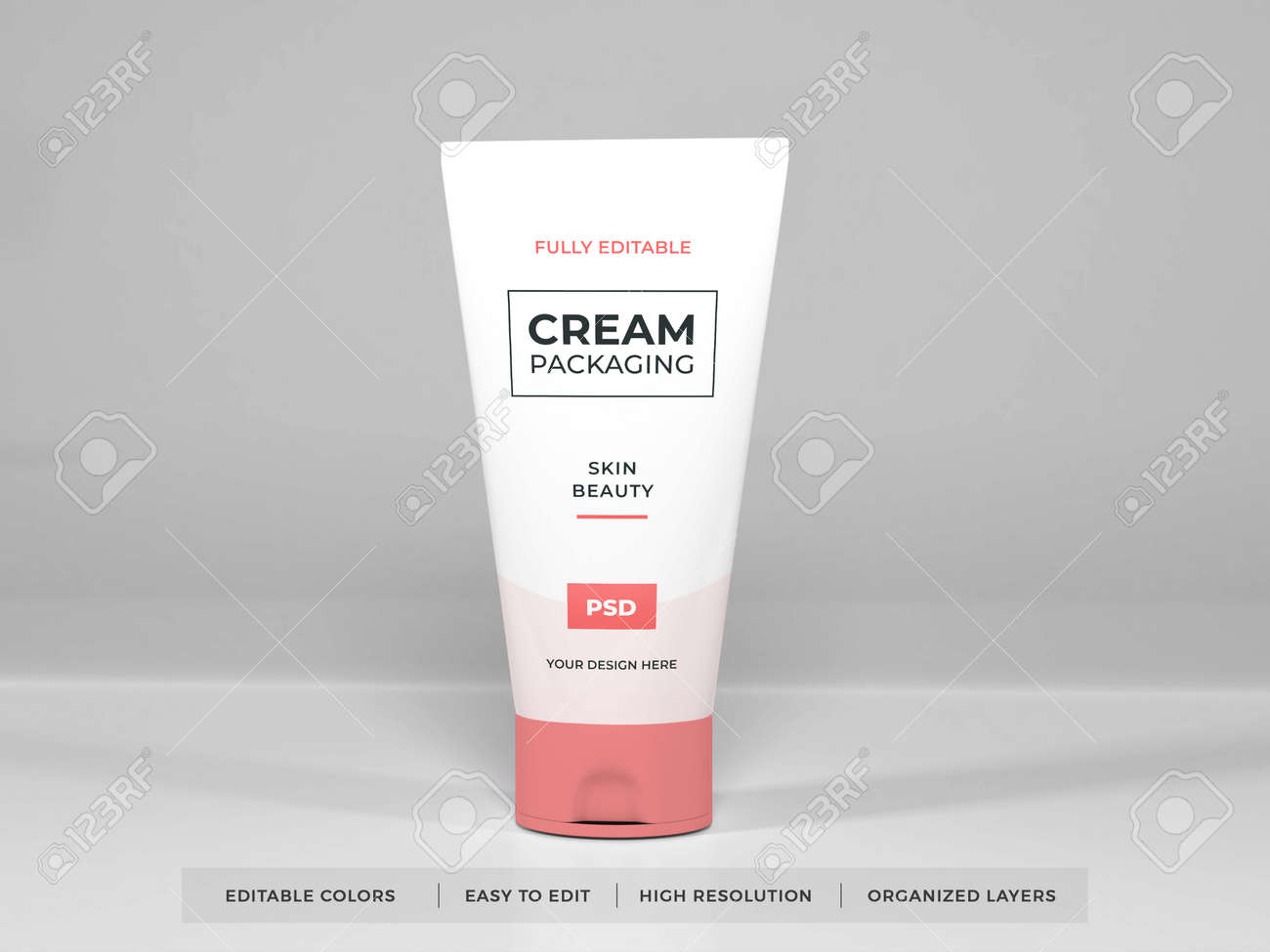 Download Realistic Cosmetic Cream Packaging Mockup Stock Photo Picture And Royalty Free Image Image 162970287