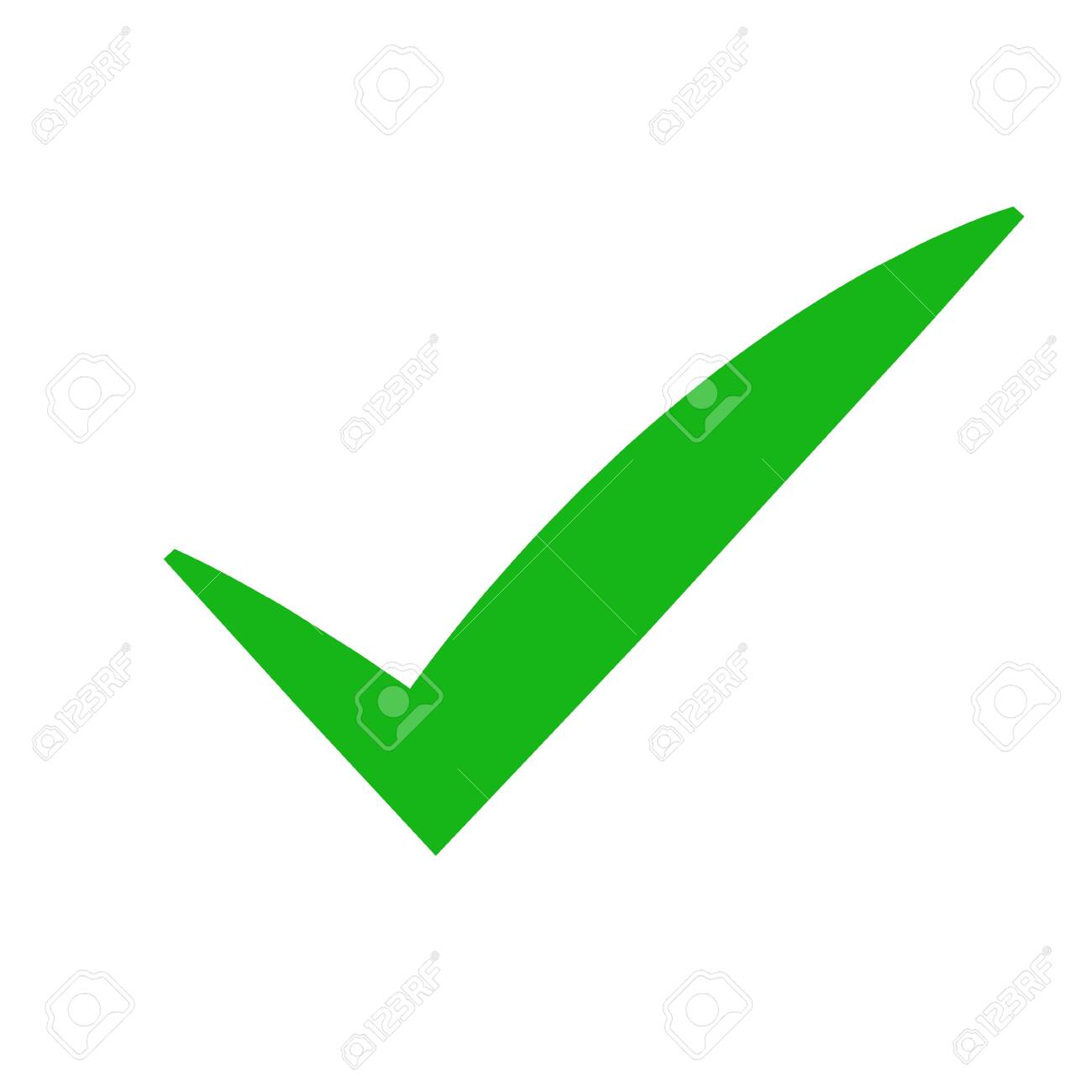 Green Check Mark Icon Tick Symbol In Green Color Vector Royalty Free Cliparts Vectors And Stock Illustration Image 134255112