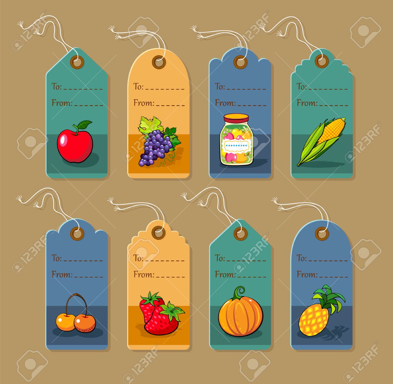 Set Of Vector Price Tags For Food And Gastronomy Royalty Free Cliparts Vectors And Stock Illustration Image 37928483