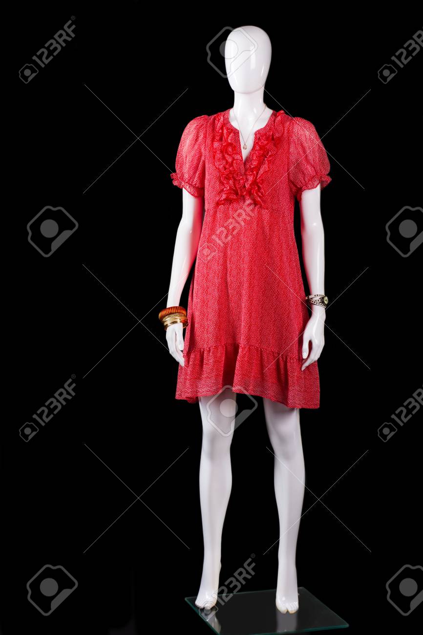 red and black summer dress