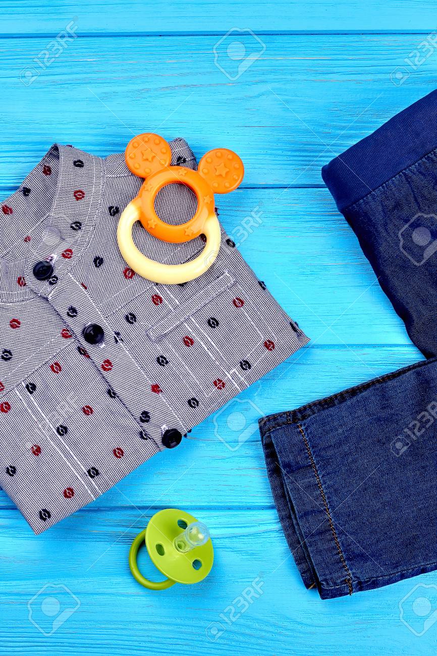 Ropa De Mezclilla Moderna Para Bebe Nino Conjunto De Camisa De Algodon Y Pantalon Jean Accesorios Para Nino Pequeno Vista Superior Conjunto De Ropa De Moda Denim Para Bebe Nueva Ropa De